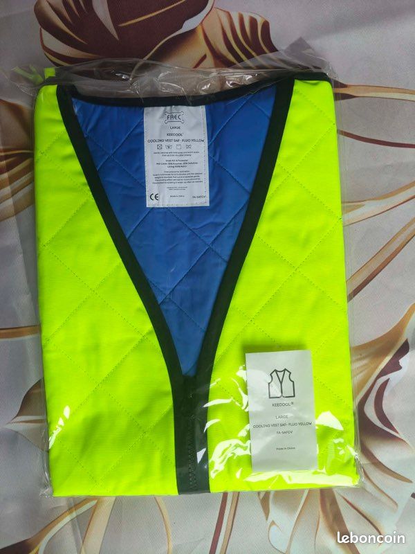 Gilet Rafraîchissant 91,4 X 35,6 X 10,2 Cm Pour Homme Et Femme - Chemise Fraîche Été Sports Plein Air Travail