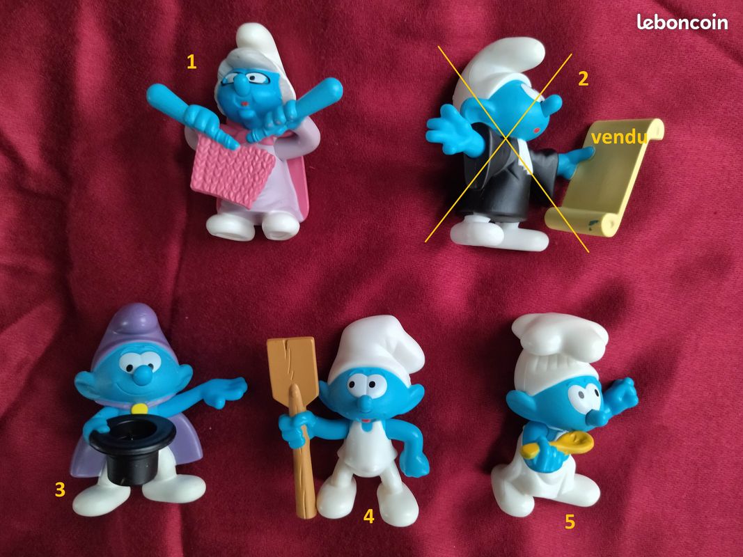 Figurine Schtroumpf Rameur 2018 - PEYO McDonald's - N5829 - Collection