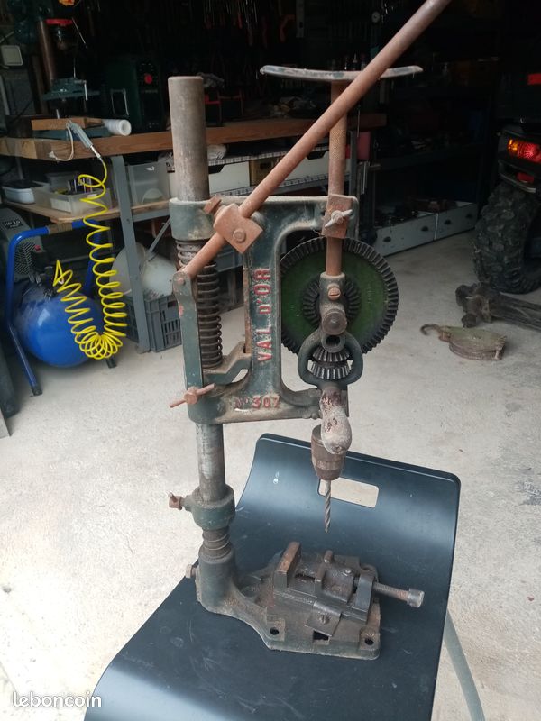 Ancienne Perceuse à Volant ARGENTA – Chignole Brevetée SGDG, Outillage Vintage