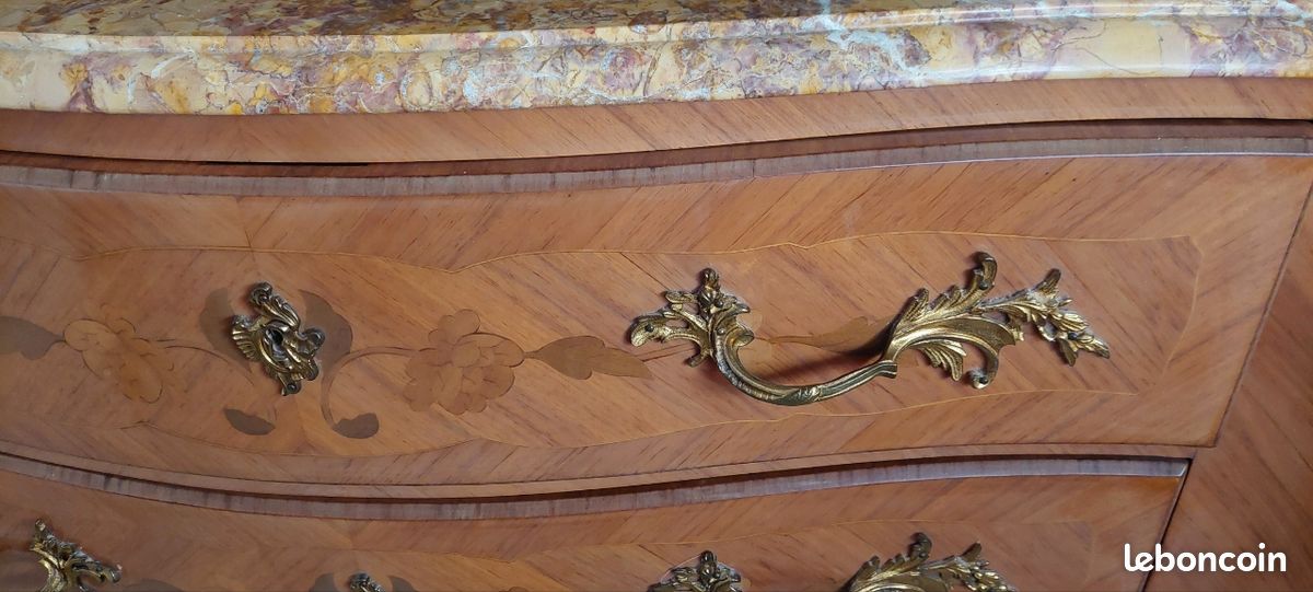 Commode style Louis xv + 2 chevets (image 3)
