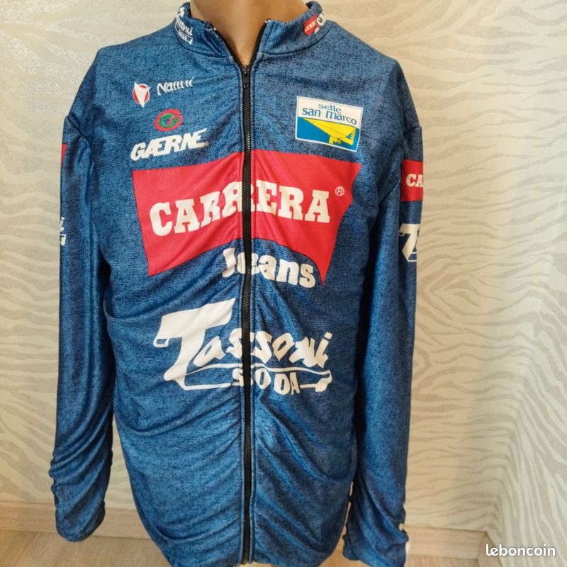 Veste Cyclisme Vintage Carrera Nalini – Taille 4, Multicolore, Occasion