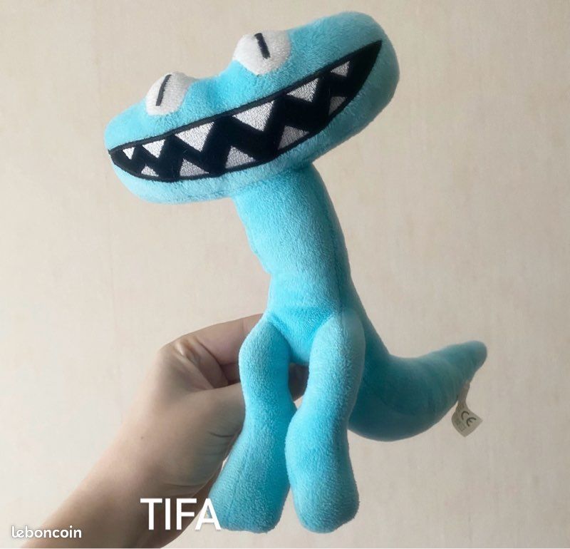 Peluche Rainbow Friends Bleue – 30 Cm, Jouet Officieux Du Jeu D'horreur, Super Douce