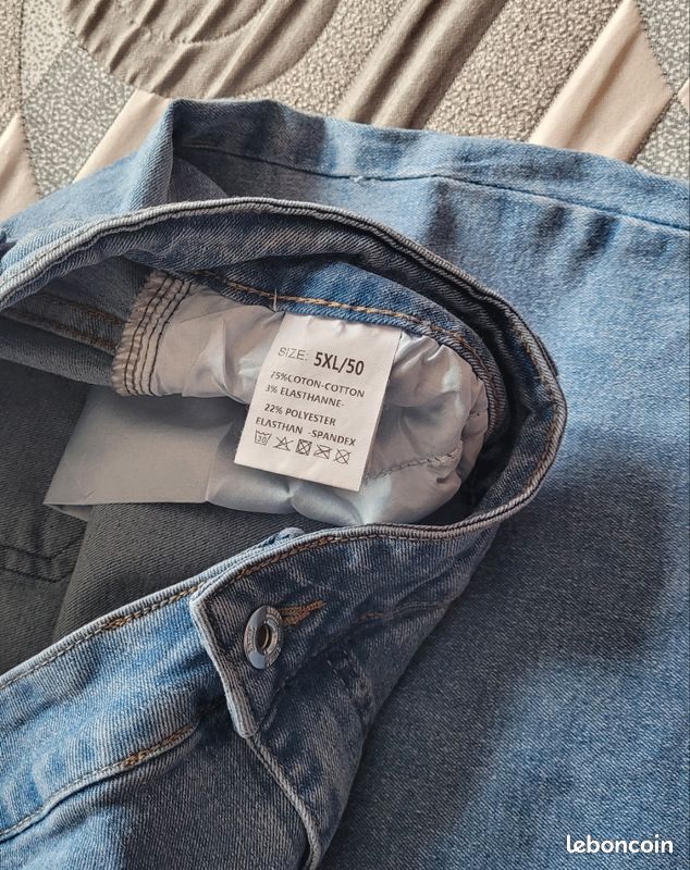 Lot 2 Jeans marron et bleu (image 6)