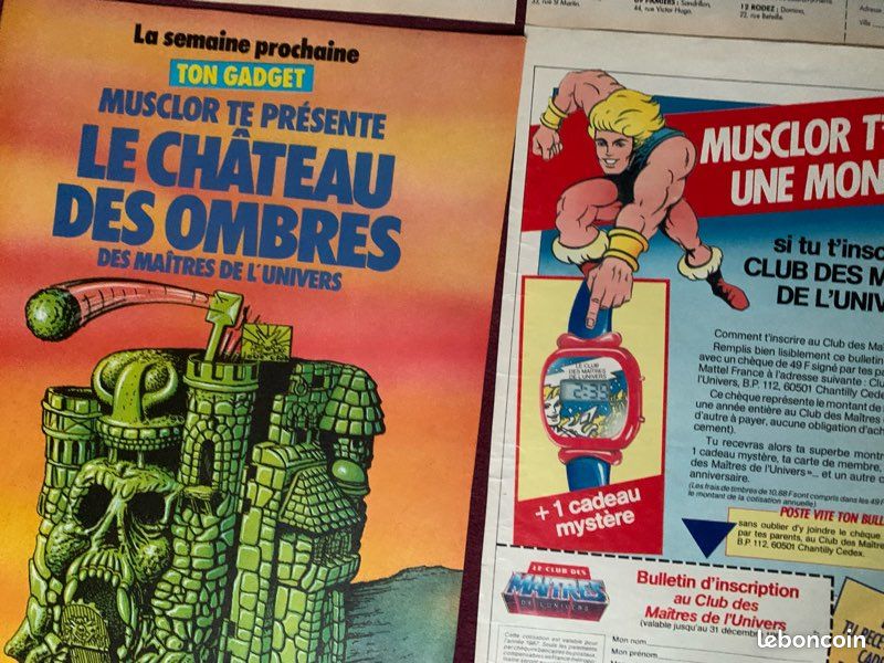 Badge Club MOTU – Les Maîtres De L’Univers – France 1986 – Mattel – Musclor