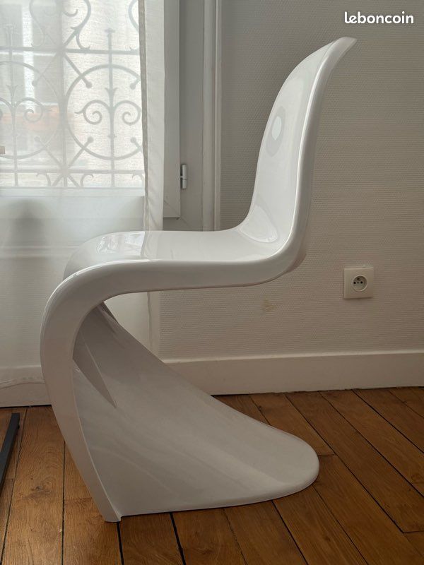 Chaise Panton blanc vernis - lot de 4 (image 7)