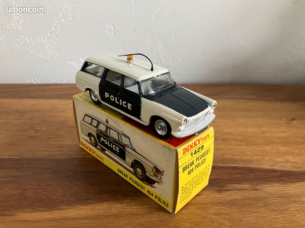 Dinky Original Peugeot 404 Break Police – Réf 525, Miniature 1/43 Collection