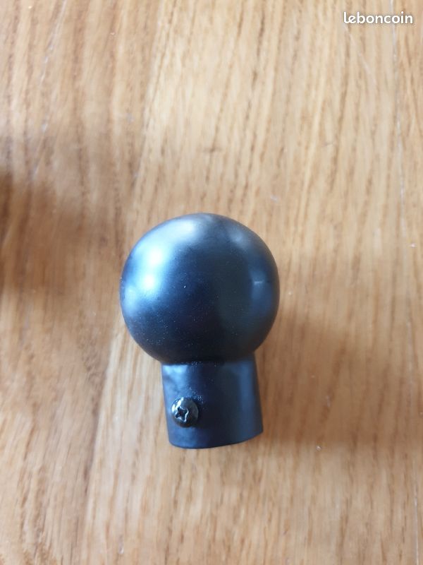Lot de 8 supports de tringles à rideaux et 6 embouts de finition (image 2)