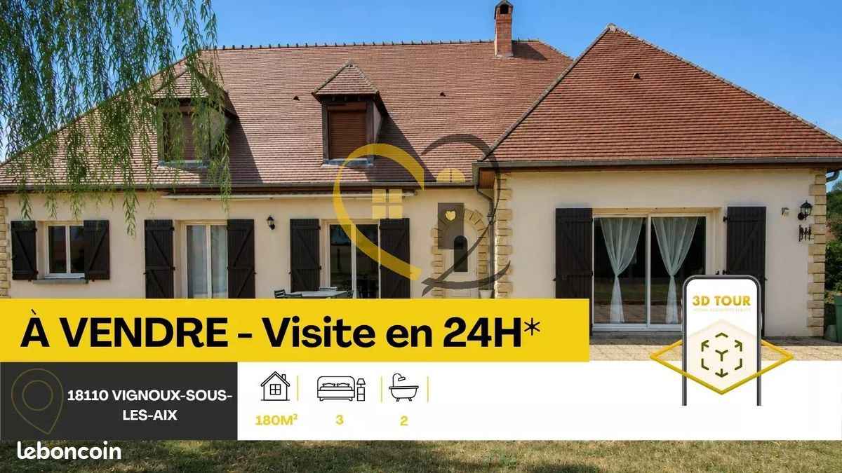 Maison 4 pièces 170 m² · à Vignoux-sous-les-Aix · 170 m² · 220 000 €