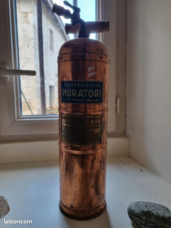 Pulvérisateur muratori ancien en cuivre (image 1)