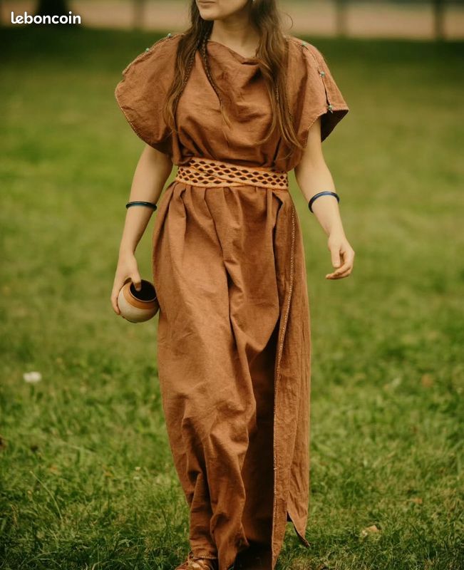 Romaine Tunique En Lin Pour Femme Tunique Gallo-romaine