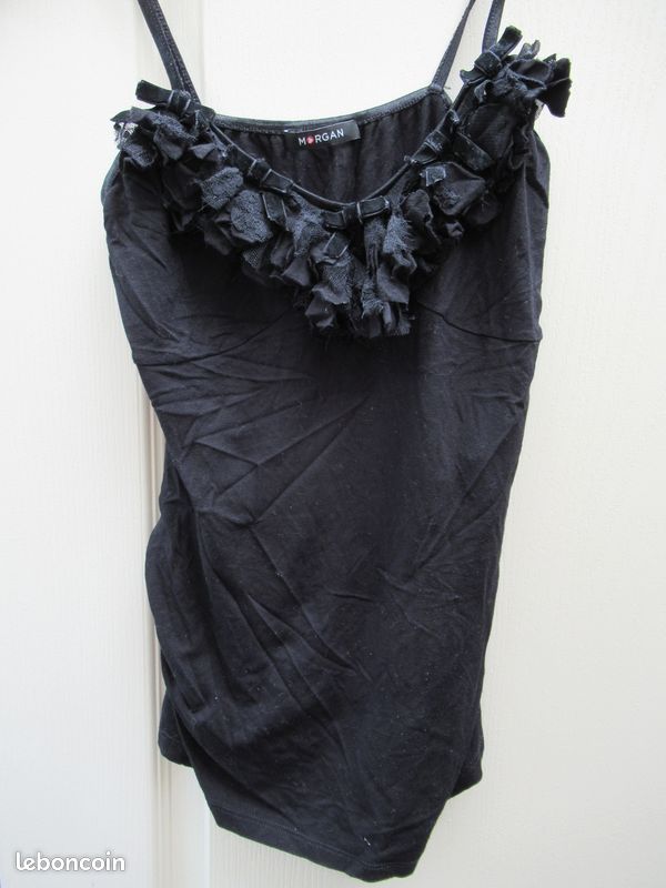 T shirt débardeur noir morgan S (image 1)
