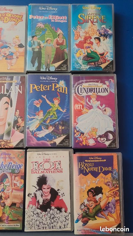 Cassettes VHS Walt Disney et autres dessins animés (image 5)