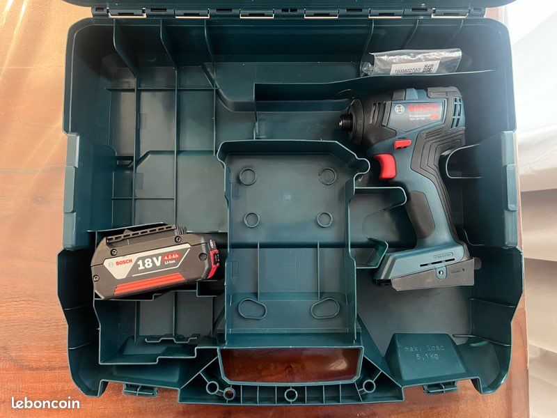 Visseuse à choc Bosch Professional GDR 18V-200 Brushless 200 Nm + batterie 4 Ah – Garantie 2027 (image 1)