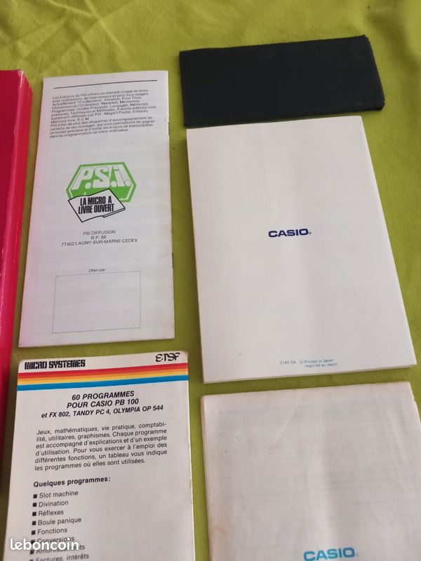 Ordinateur personnel casio PB-100 en boite (calculatrice) vintage 1984 (image 12)