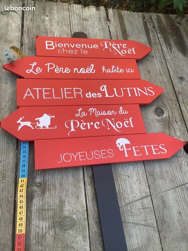 Qiilu Panneau de porte d'entrée en bois de Noël Panneau suspendu de
