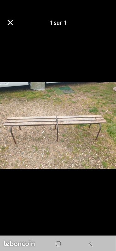 Banc d'école école vintage (image 1)