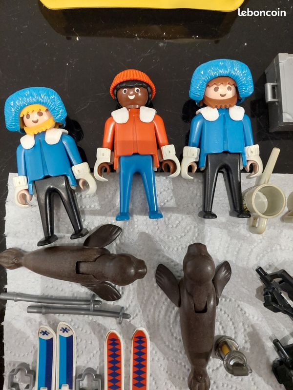Playmobil Vintage Exploration Polaire - Homme Avec Valise Et Pelle - Set 3463 De 1986 - Occasion Bon état