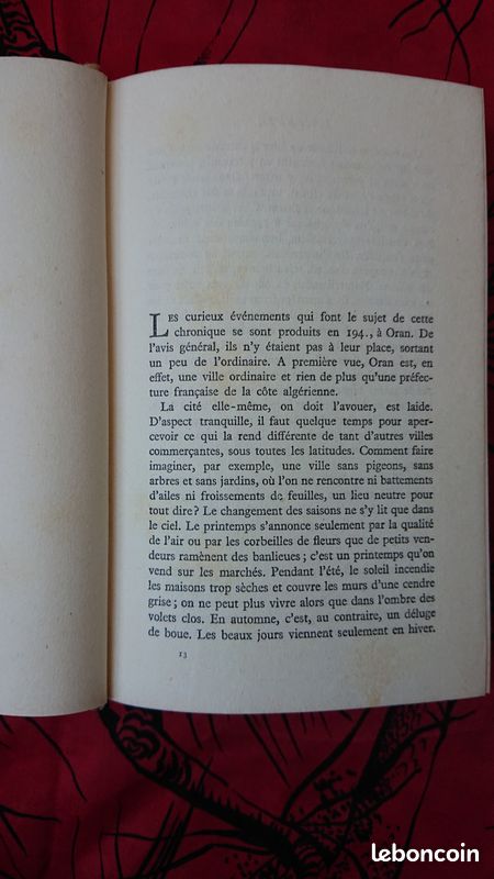 Albert Camus – La Peste – Édition originale – Gallimard 1947 – Exemplaire numéroté (image 7)