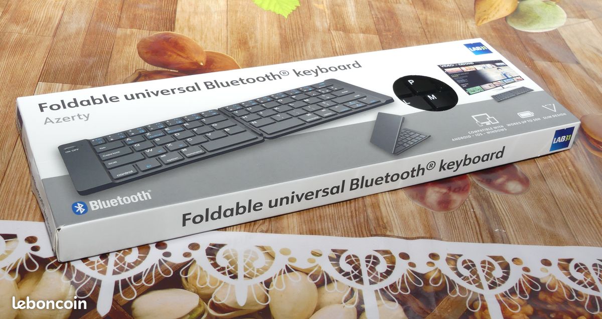 Clavier pliable sans fil à 64 touches Clavier pliable Bluetooth à