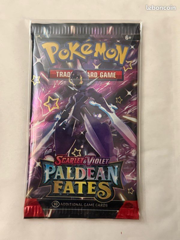 Booster Pokemon Paldean Fates (Ev4.5) scellé anglais + 1 carte mystère offerte (image 1)