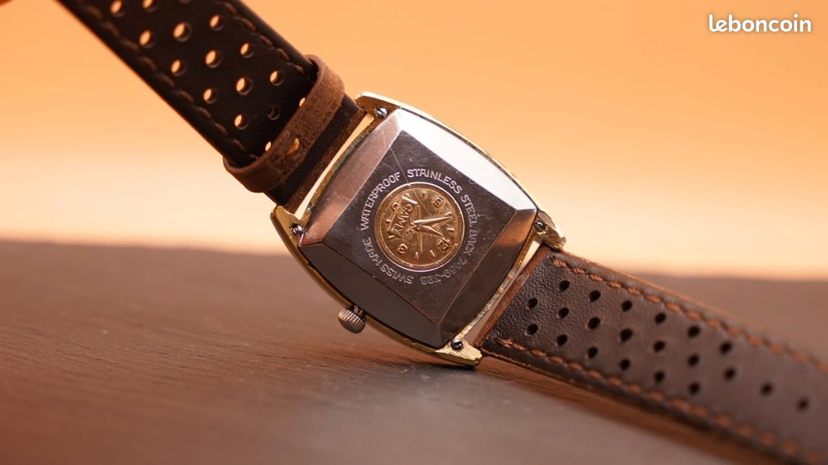 Montre Vintage Automatique CAMY Times Square 29 - Genève - Années 1950 - Acier - Occasion à Restaurer