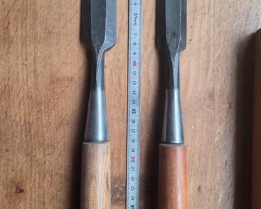 Ciseaux Japonais Vintage De Sculpture Sur Bois - Marque Tokufisa - Outil Professionnel Rare
