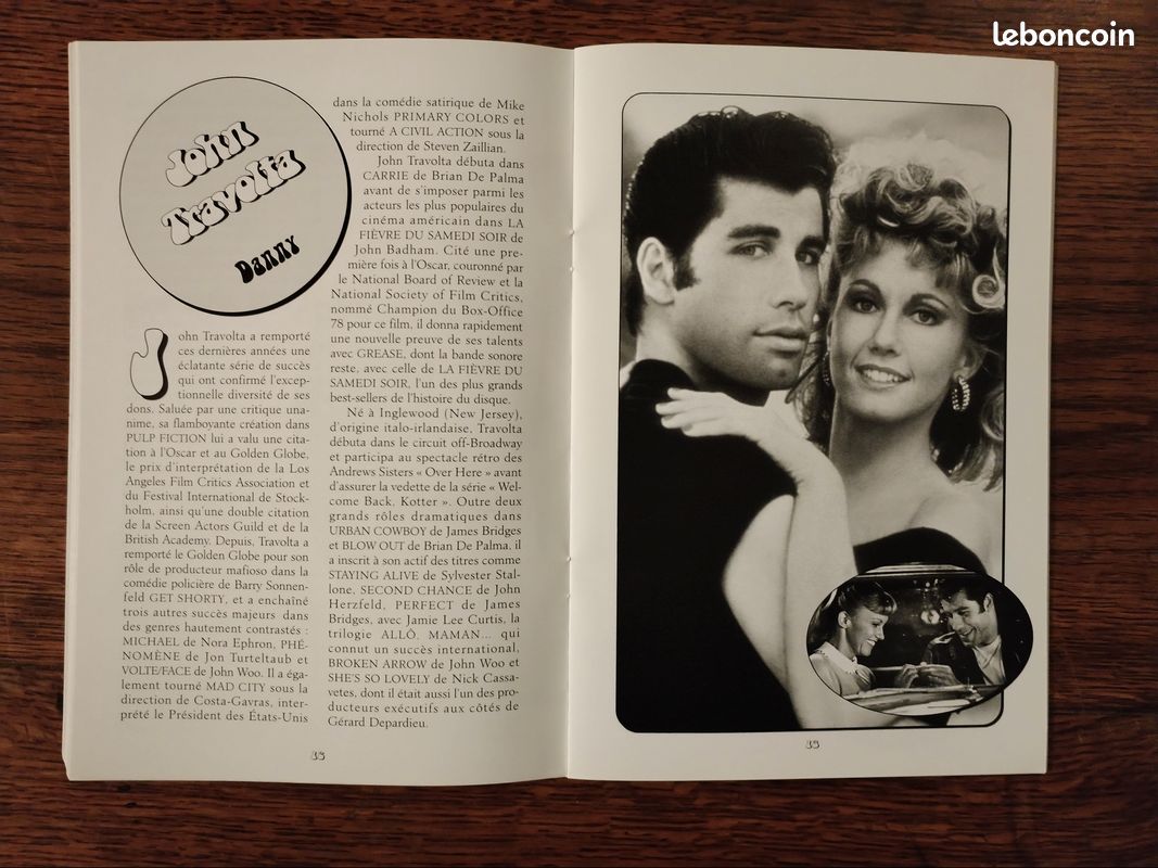 Grease dossier de presse original 1995 (image 5)