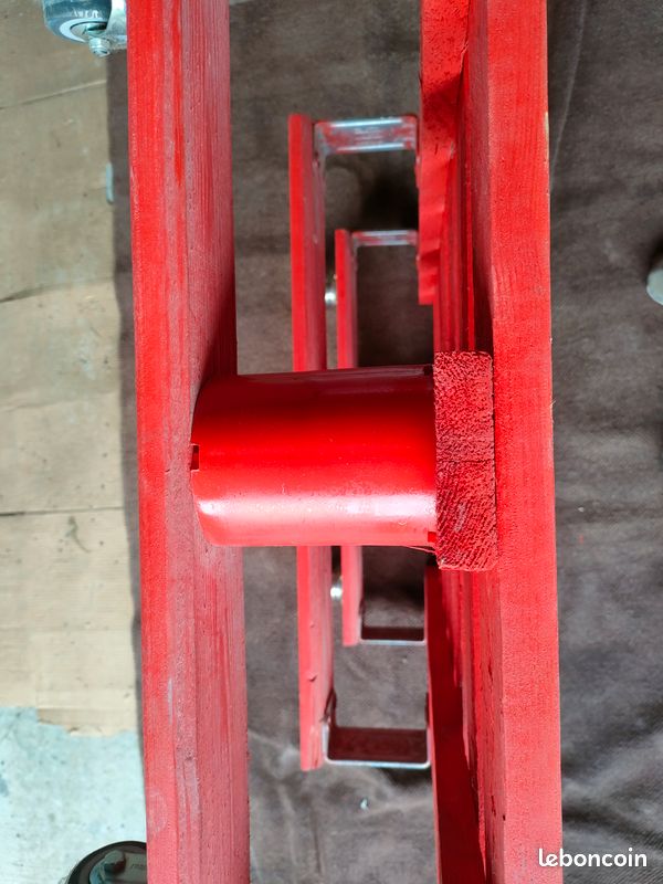 Table base sur roulette palette (image 3)