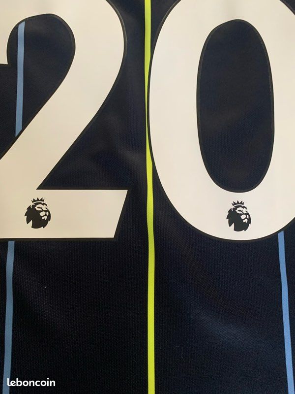 Maillot Extérieur Enfant Manchester City 2012/13 - Umbro, Taille 8-9 Ans - Bernardo SILVA