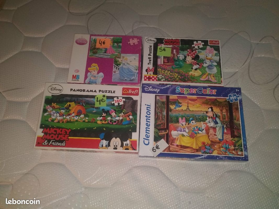 Lot de 4 Puzzle Enfant Disney (image 1)