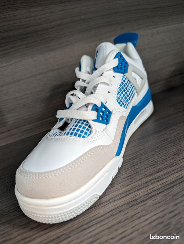 Jordan Air 4 Bleu & Blanc (image 9)