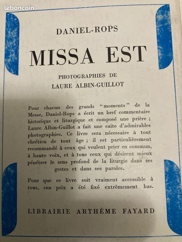 « MISSA EST » - Daniel-Rops (Fayard) (image 1)