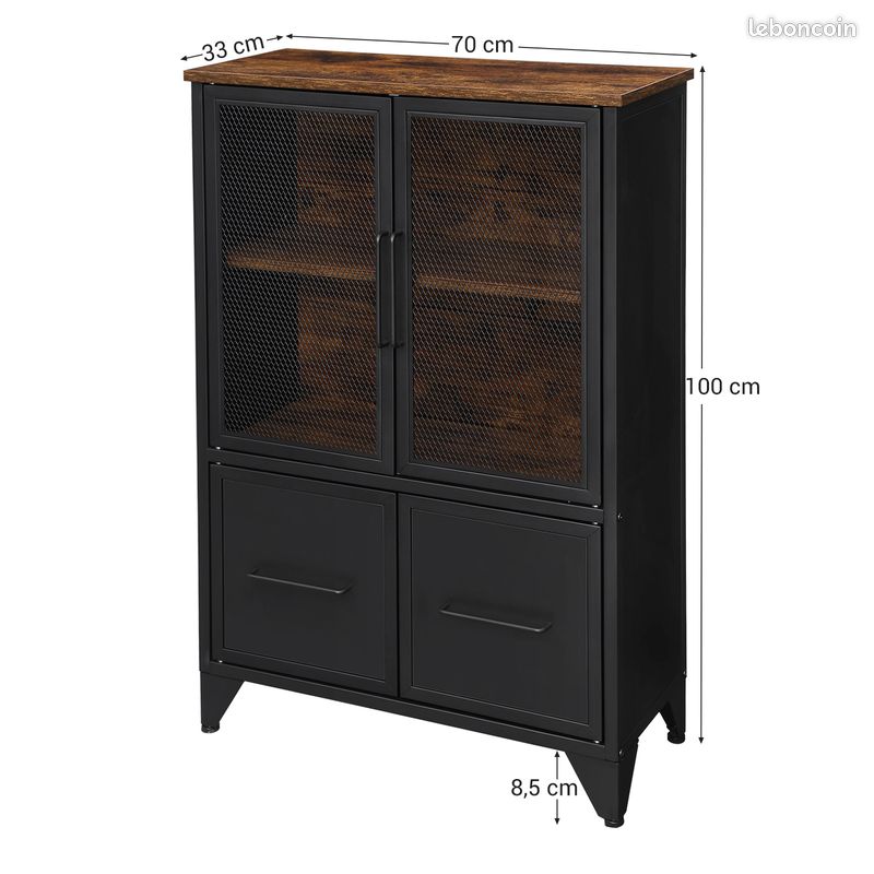 Buffet en métal et bois meuble (image 3)