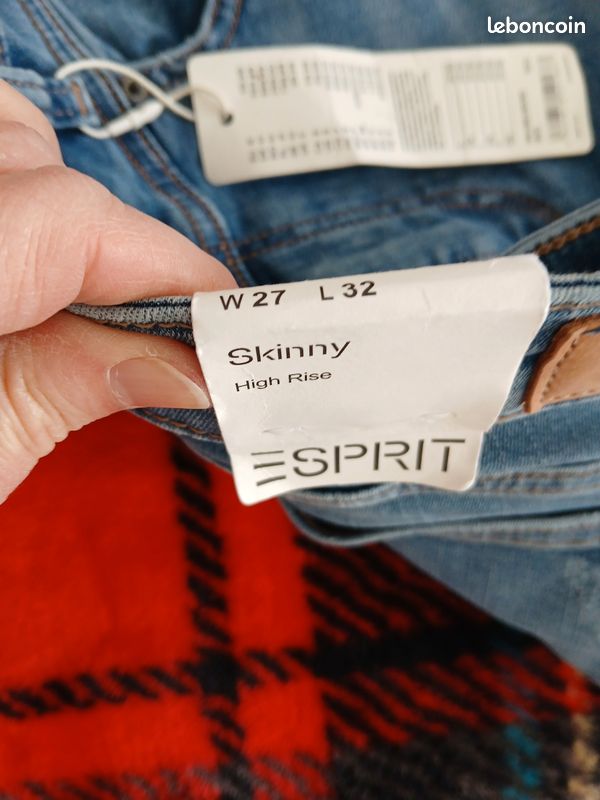 Jean Slim Esprit Taille 25 - Collection 2018 - Bleu Délavé - Neuf Avec étiquette
