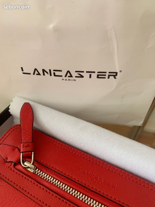 Pochette Lancaster en croûte de cuir (image 2)