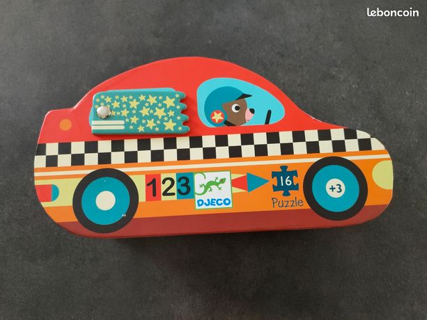 Puzzle Rotatif 16 Pièces – Jeux Voyage Pour Enfants Dès 3 Ans, Cube à Retourner 4 Motifs Différents, Portable Et Durable