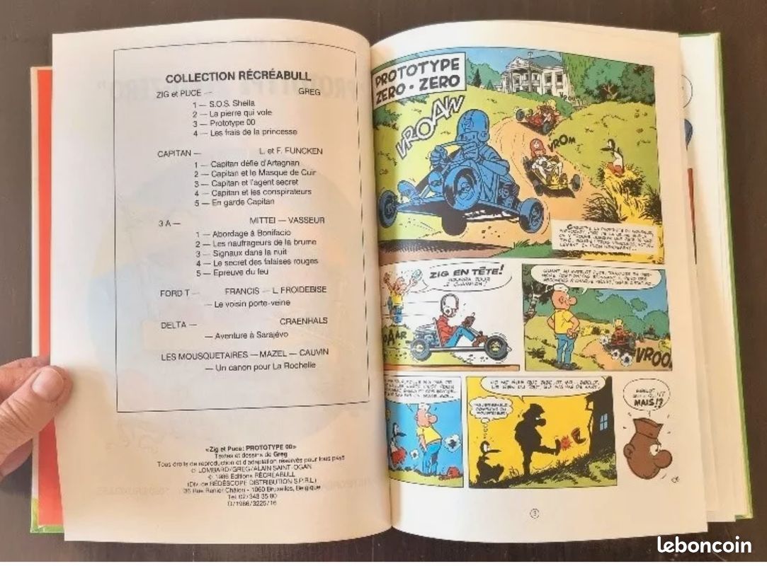 GREG: Zig et Puce et le prototype zéro-zéro. Ed Recreabull (bandes dessinées) (image 3)
