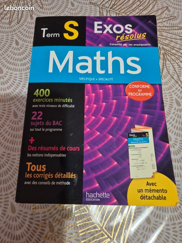 Hachette, Exos résolus, Maths, Terminale S (image 1)