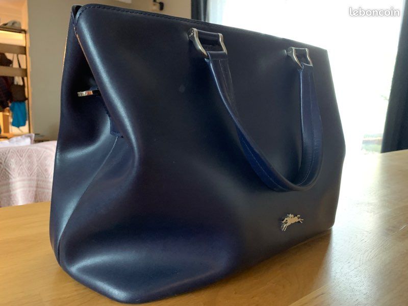 Sac Longchamps bleu nuit (image 4)