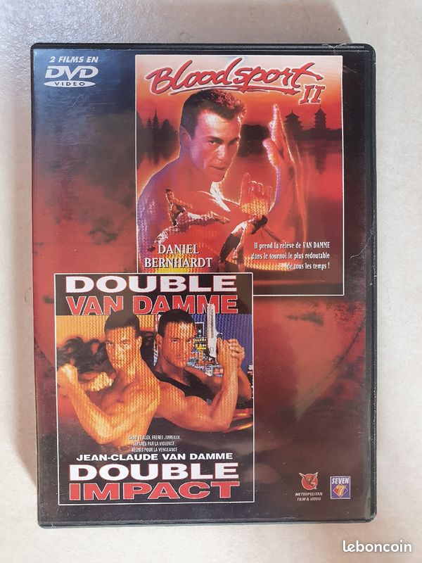 DVD 2 films "Bloodsport II + Double Impact" (image 1)