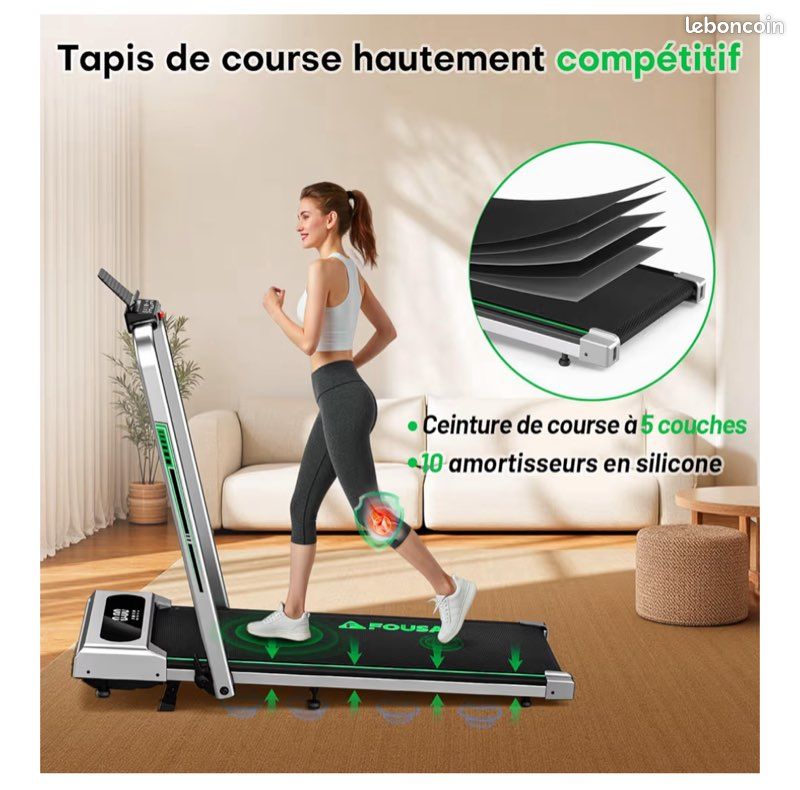 Costway Tapis De Course Electrique Pliable 2 En 1 Vitesse 1-12 Km/h, Tapis Roulant Surface 40x100cm 0783501252832 Costway Tapis De Course Electrique Pliable 2 En 1 Vitesse 1-12 Km/h, Tapis Roulant Surface 40x100cm 0783501252832