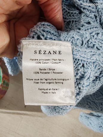 Gilet Sézane Annette XS bleu Vêtements