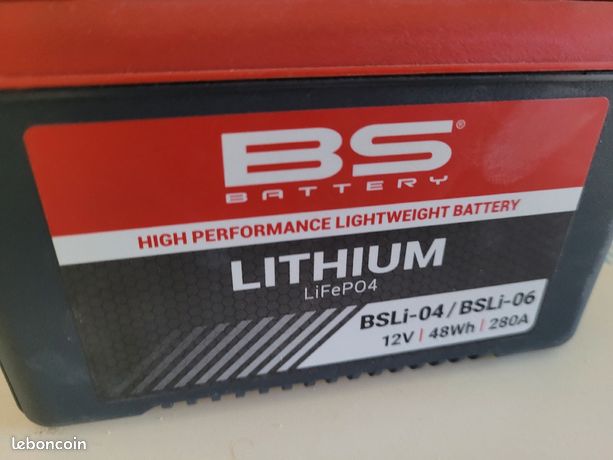 Batterie moto lithium 12v BS Ion BSLI 04/BSLI 06