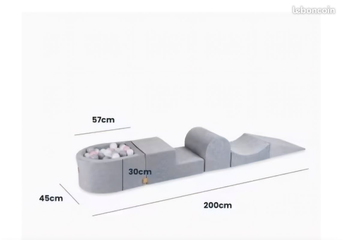 Parcours Motricité Bébé avec Piscine à Balles pour Enfant (image 2)