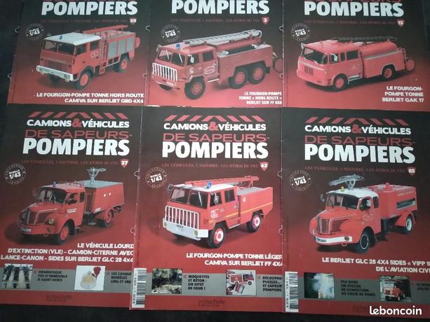 Véhicules de pompiers miniatures Berliet