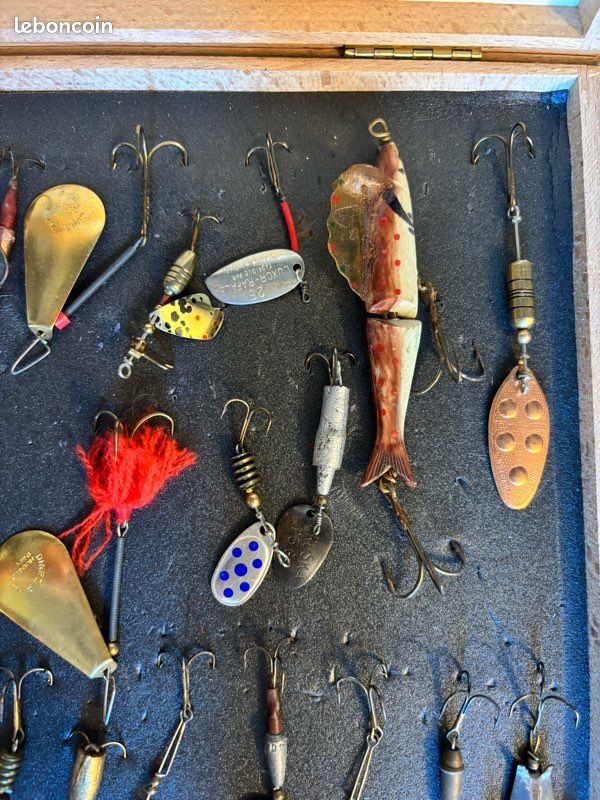 Collection De 45 Leurres De Pêche Anciens Et Vintage - état D'usage, Pièces Uniques