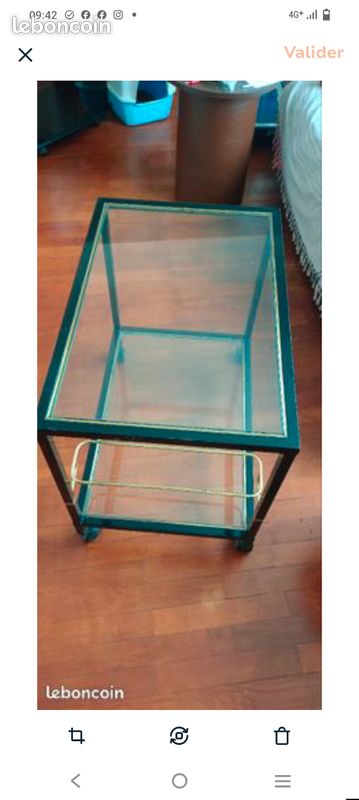 Desserte de Bar en métal et verre (image 1)