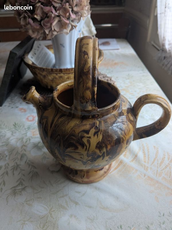 Pichet en terre cuite vintage (image 1)