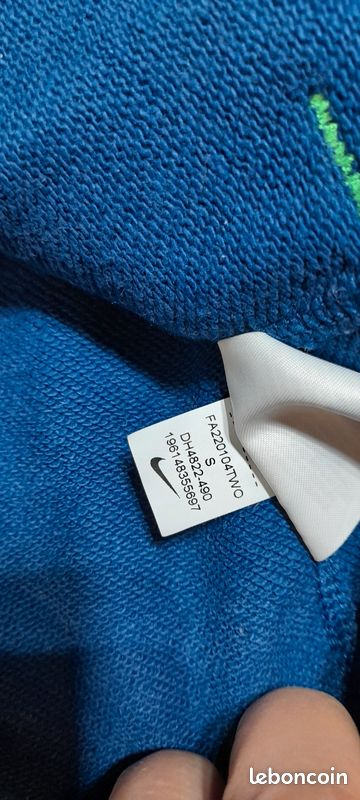 Sweat nike bresil Bleu Taille S Logo brodé (image 8)