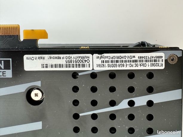 Carte graphique Palit RTX 2060 6 Go 3